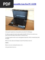 How To Disassemble Asus Eee PC 1215B Laptop