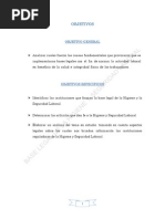 Base Legal de Higiene y Seguridad Laboral