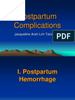 Postpartum Complications Final