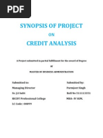 Synopsis of Project