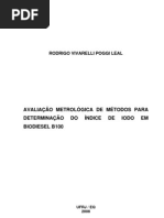 Determinacao Do Indice de Iodo em Biodiesel b100