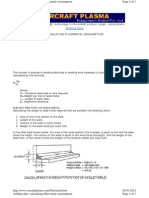 Welding Electrode Filter Metal Calculation