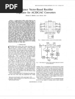 A Space Vector-Based Rectifier Regulator For AC DC AC Converters