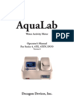 AquaLab 4 Water Activity Meter Manual