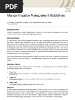 Agnote: Mango Irrigation Management Guidelines