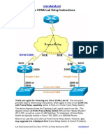 Cisco Basic CCNA Lab Setup Instructions