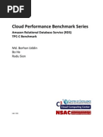 Amazon Relational Database Service (RDS) TPC-C Benchmark