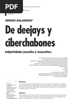 Balardini - de Deejays y Ciberchabones Subjetividades Juveniles y Tecnocultura