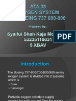 Oxygen System in Boeing 737 600-900