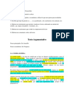 Texto Argumentativo Expresion Oral