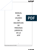 Manual Usuario Inscripción Personas Jurídicas AFIP