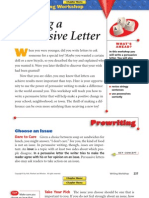 Persuasive lETTER Writing