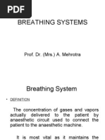 Breathing Systems: Prof. Dr. (MRS.) A. Mehrotra