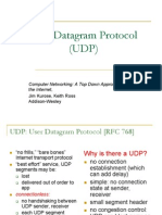 User Datagram Protocol (UDP) : Computer Networking: A Top Down Approach Featuring The Internet