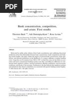 Bank Concentration, Competition, and Crises First Results