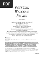 Welcome Letter 2012