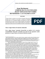 Cómo Cambiar Hacia Sociedades sostenibles.J.Rieschman