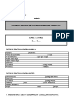 Documento Individual de Adaptacion Curricular Significativa