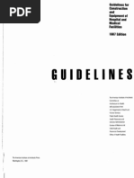 Guidelines For Construction & Equipment of Hospital & Medical Facilities (1987)