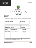 C Programming Assignment Washing Machine System