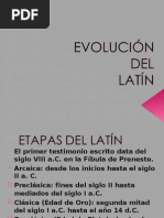 Evolución Del Latín