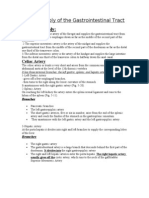 Blood Supply of The Gastrointestinal Tract