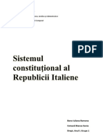 Sistemul Constituţional Al Italiei