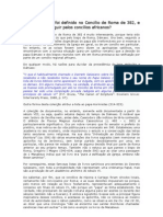 O Cânon Bíblico Foi Definido No Concílio de Roma de 382, e Confirmado A Seguir Pelos Concílios Africanos?