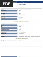 Ficha de Seguridad Del Aceite Mineral