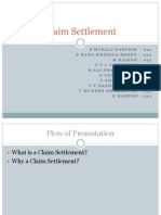 Claim Settlement