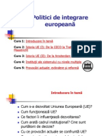 Politici Integrare Europeana