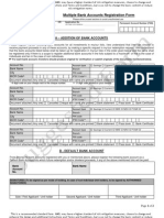 Multiple Bank Account Registration Form