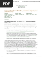 Cardiorenal Syndrome: Definition, Prevalence, Diagnosis, and Pa Tho Physiology