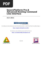 Checkpoint NGX Secure Platform Pro and Advanced Routing Suite CLI