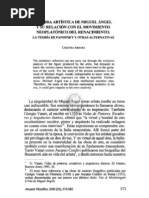 La Obra Artística de Miguel Ángel y Su Relación Con El Movimiento Neoplatónico Del Renacimiento... Cristina Arranz