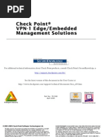 Checkpoint NGX VPN-1 Edge-Embedded Management