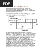 Sinusoidal Oscillators: VV in