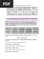 9.2 The Halogen Displacement Reaction and Group 7 Reactivity Trend