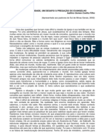 A PÓS-MODERNIDADE, UM DESAFIO À PREGAÇÃO-Isaltino Gomes