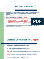 CS 120 Variable Declaration