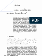 O Inquérito Sociológico-Problemas Da Metodologia