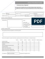 Memorial Professional Letter of Appraisal