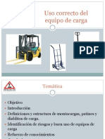 Uso Correcto Del Equipo de Carga