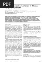 The Depolymerization Mechanism of Chitosan