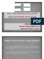 Roll Pass Design Evauluation Using Software Application