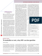 To Neutralize or Not, A Key HIV Vaccine Question: Between Bedside and Bench