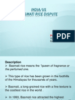 India-US Basmati Rice Dispute