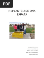 Replanteo de Una Zapata