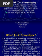 Stereotyping