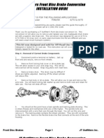 Front Disk Brakes Conversion